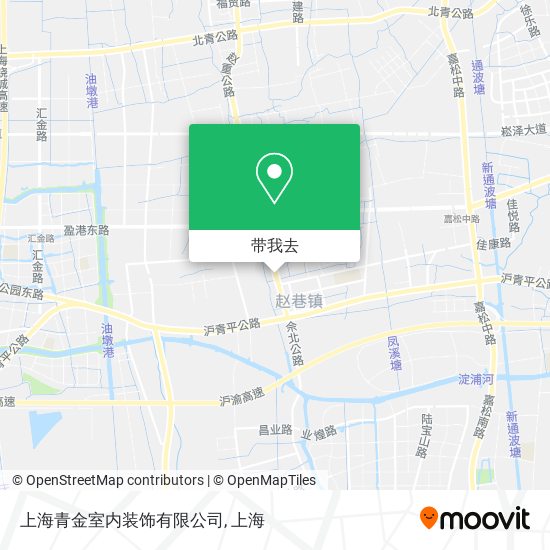 上海青金室内装饰有限公司地图