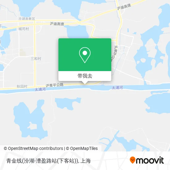 青金线(汾湖-漕盈路站(下客站))地图