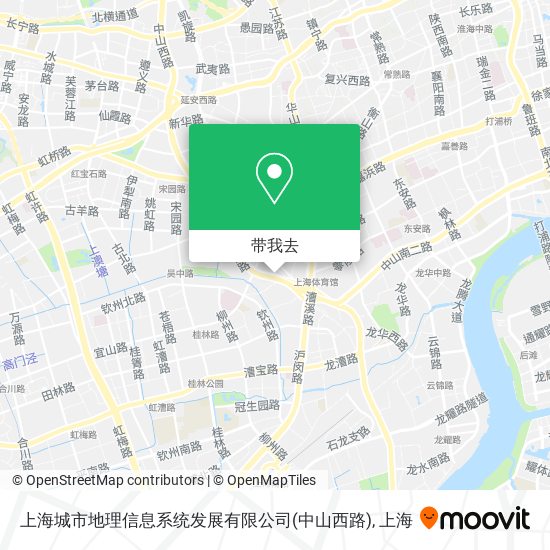 上海城市地理信息系统发展有限公司(中山西路)地图