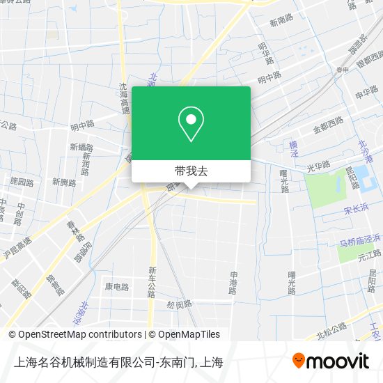 上海名谷机械制造有限公司-东南门地图
