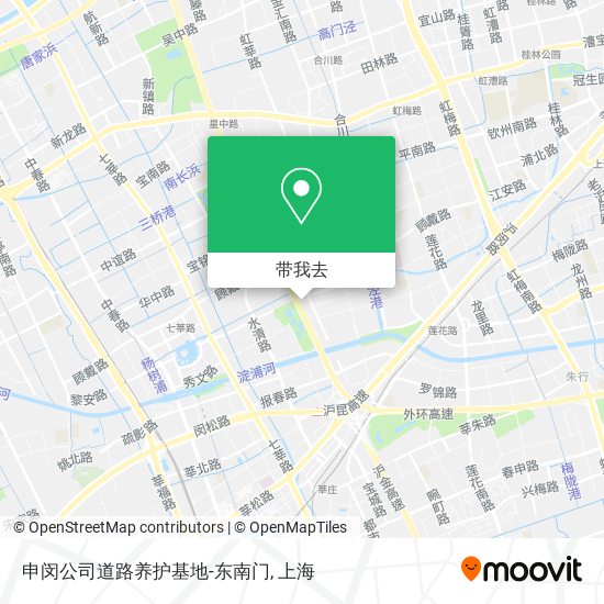 申闵公司道路养护基地-东南门地图