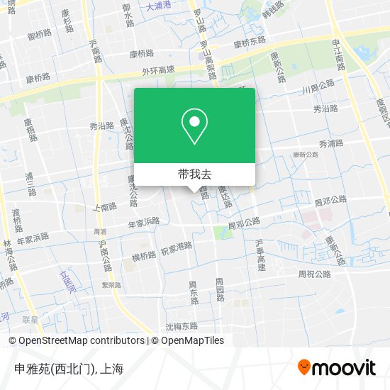申雅苑(西北门)地图