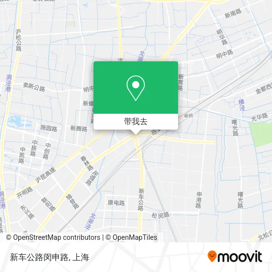 新车公路闵申路地图