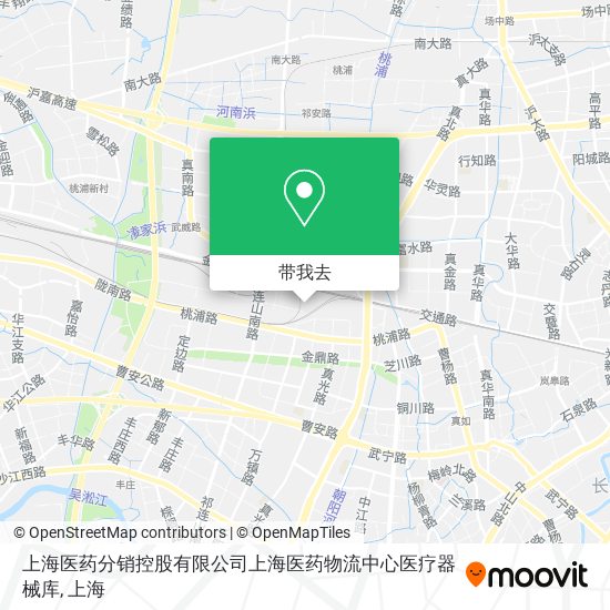 上海医药分销控股有限公司上海医药物流中心医疗器械库地图