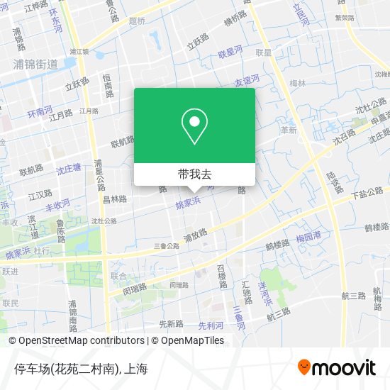 停车场(花苑二村南)地图