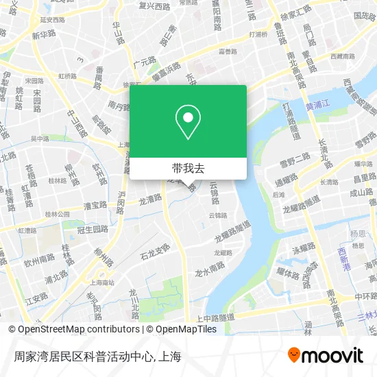 周家湾居民区科普活动中心地图