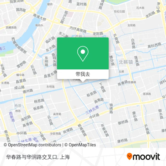 华春路与华润路交叉口地图