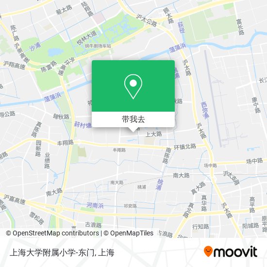 上海大学附属小学-东门地图