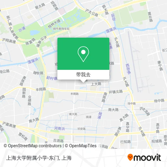 上海大学附属小学-东门地图