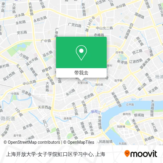 上海开放大学-女子学院虹口区学习中心地图