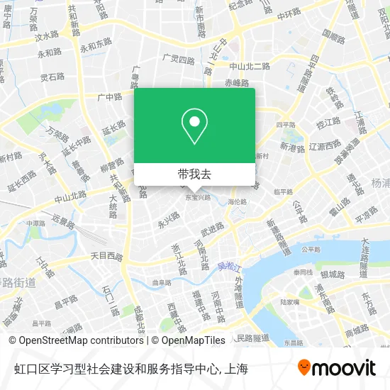 虹口区学习型社会建设和服务指导中心地图