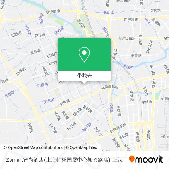 Zsmart智尚酒店(上海虹桥国展中心繁兴路店)地图