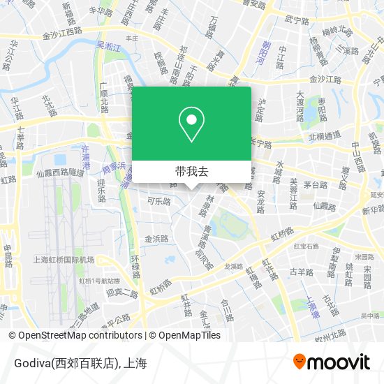 Godiva(西郊百联店)地图