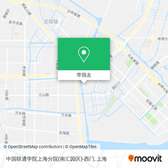 中国联通学院上海分院(南汇园区)-西门地图