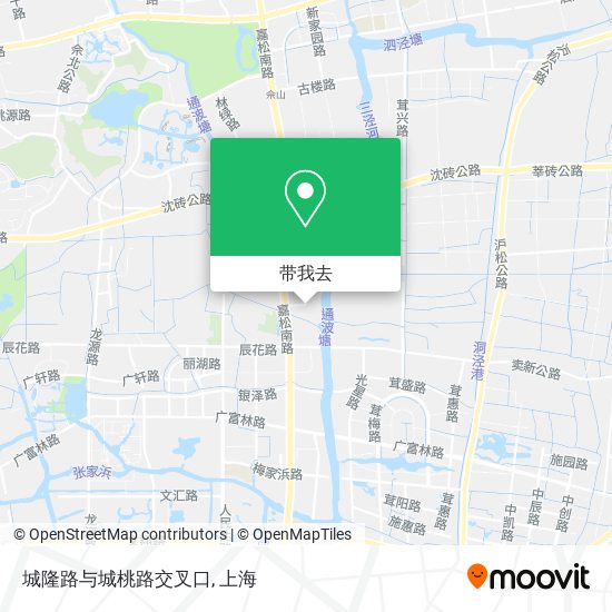 城隆路与城桃路交叉口地图