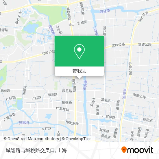 城隆路与城桃路交叉口地图
