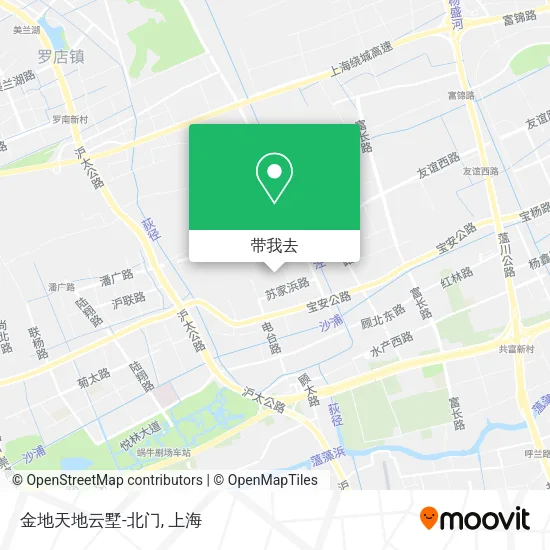 金地天地云墅-北门地图