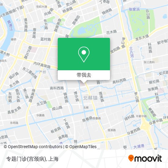 专题门诊(宫颈病)地图