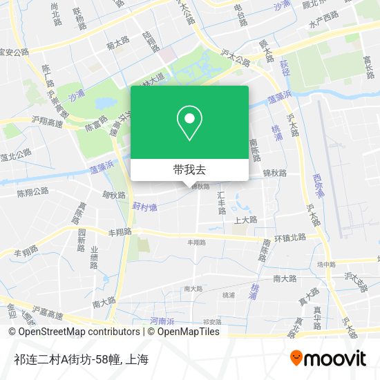 祁连二村A街坊-58幢地图