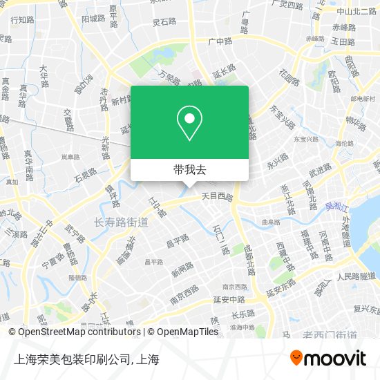 上海荣美包装印刷公司地图