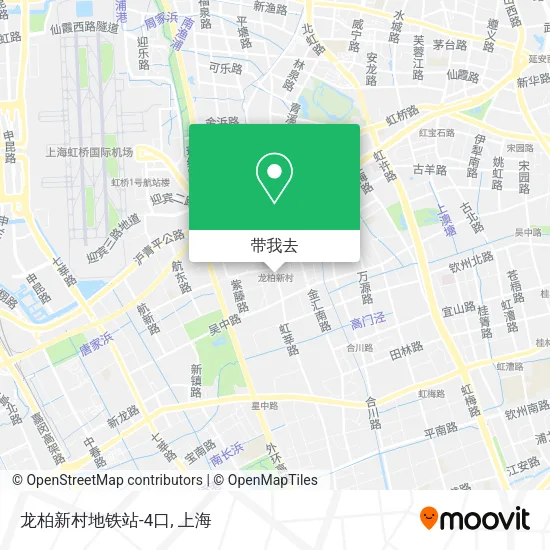 龙柏新村地铁站-4口地图