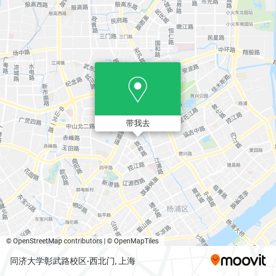 同济大学彰武路校区-西北门地图