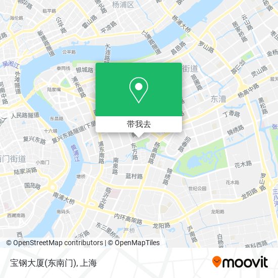 宝钢大厦(东南门)地图