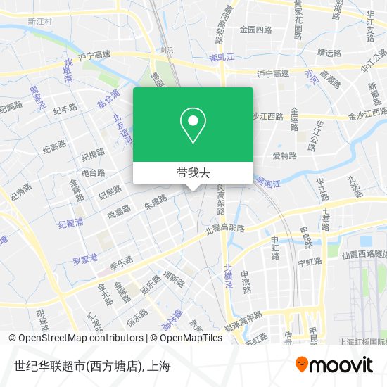世纪华联超市(西方塘店)地图