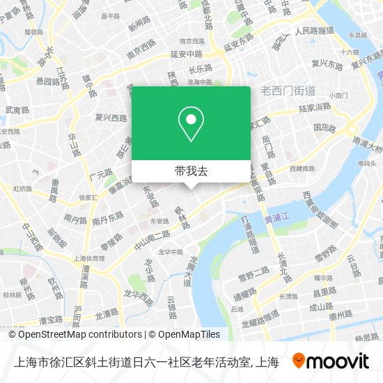 上海市徐汇区斜土街道日六一社区老年活动室地图