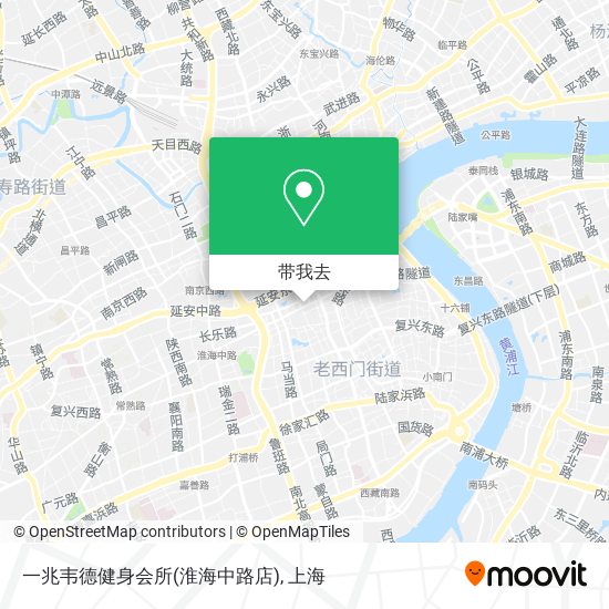 一兆韦德健身会所(淮海中路店)地图