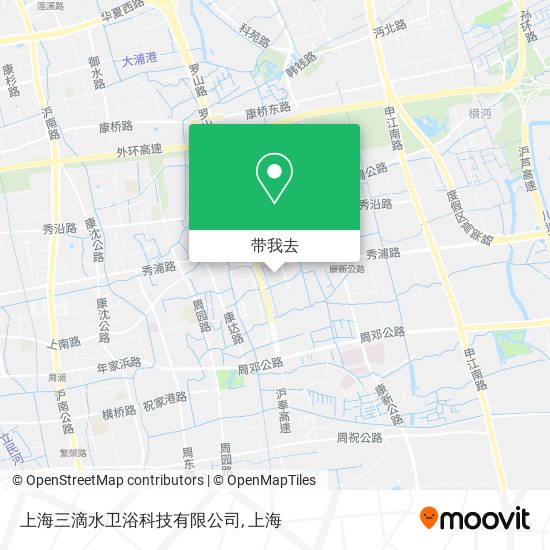上海三滴水卫浴科技有限公司地图