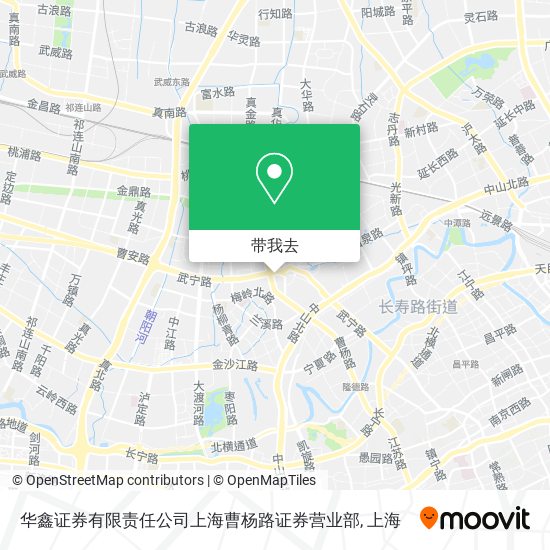 华鑫证券有限责任公司上海曹杨路证券营业部地图