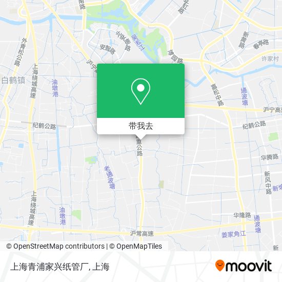 上海青浦家兴纸管厂地图