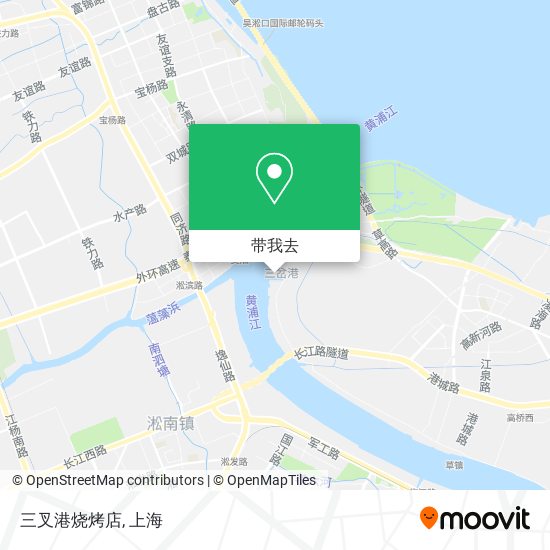 三叉港烧烤店地图