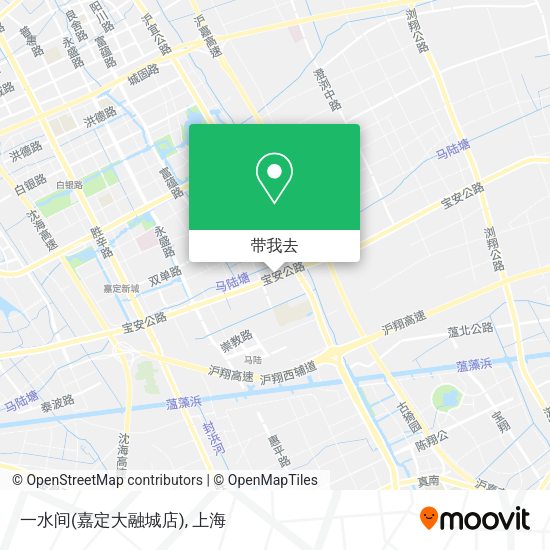 一水间(嘉定大融城店)地图