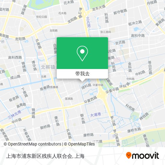 上海市浦东新区残疾人联合会地图