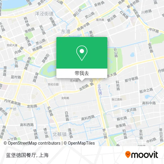 蓝堡德国餐厅地图