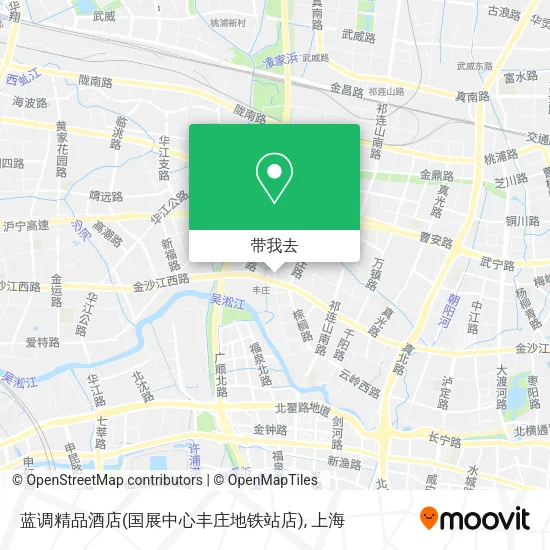 蓝调精品酒店(国展中心丰庄地铁站店)地图