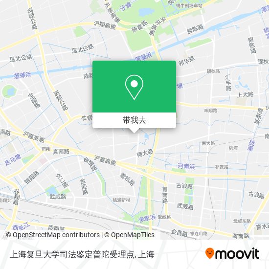 上海复旦大学司法鉴定普陀受理点地图