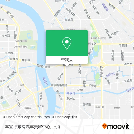 车宜行东浦汽车美容中心地图