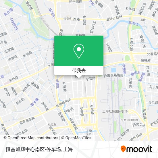 恒基旭辉中心南区-停车场地图