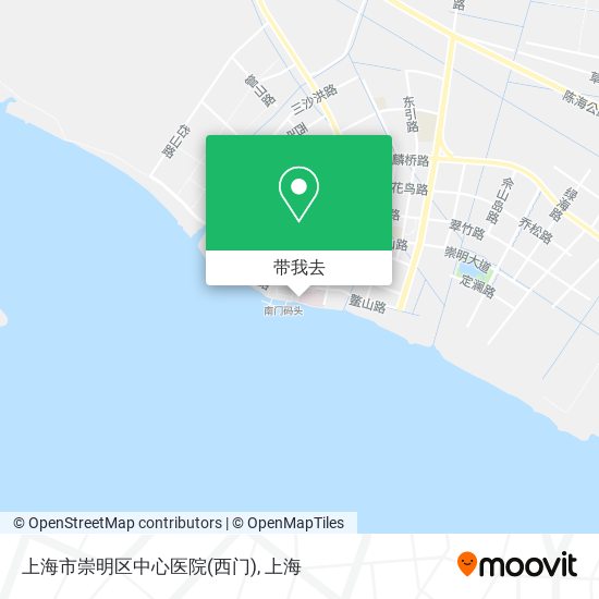 上海市崇明区中心医院(西门)地图