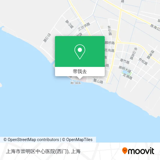 上海市崇明区中心医院(西门)地图