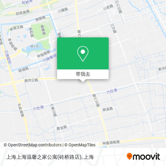 上海上海温馨之家公寓(砖桥路店)地图