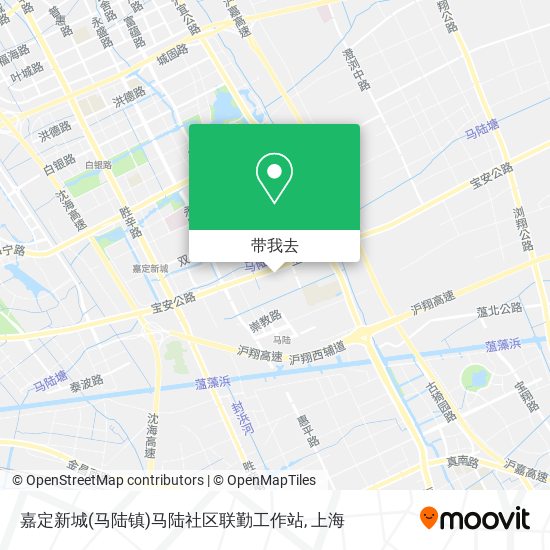 嘉定新城(马陆镇)马陆社区联勤工作站地图