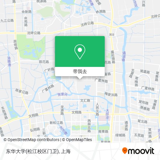 东华大学(松江校区门卫)地图