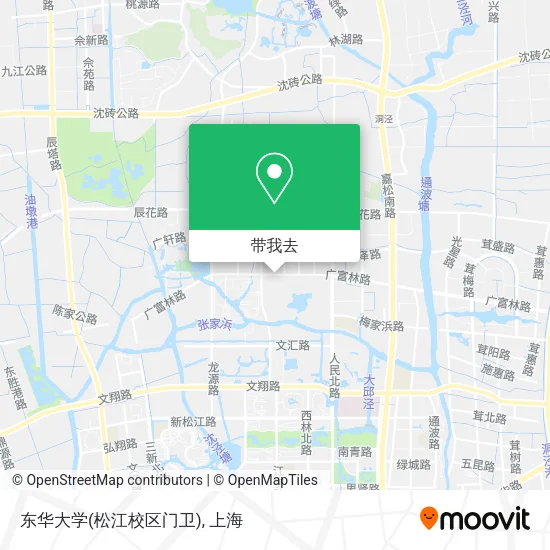 东华大学(松江校区门卫)地图