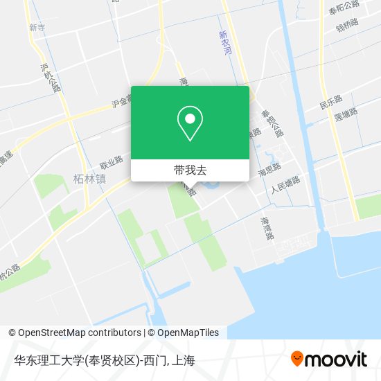 华东理工大学(奉贤校区)-西门地图