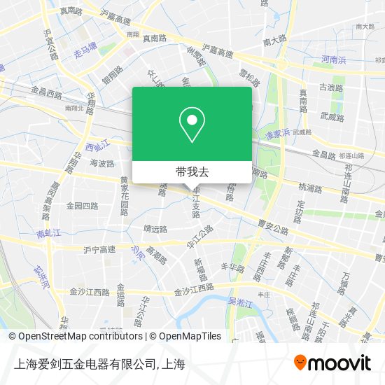上海爱剑五金电器有限公司地图