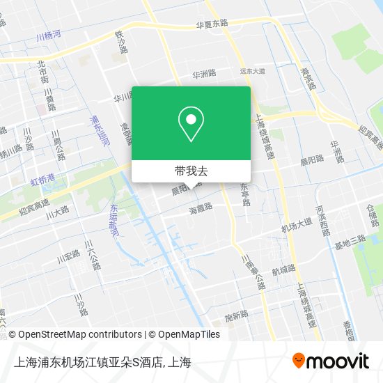 上海浦东机场江镇亚朵S酒店地图